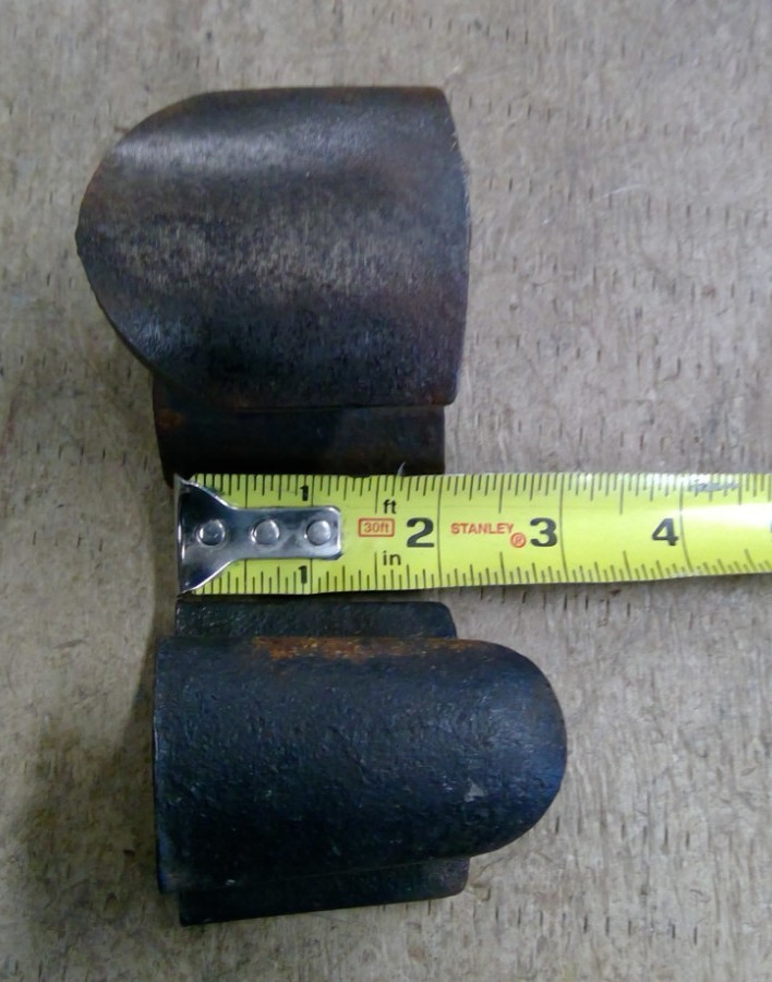 Vintage Used Auto Body Dolly Anvils 2 Piece Lot Unbranded Sheet Metal Tools