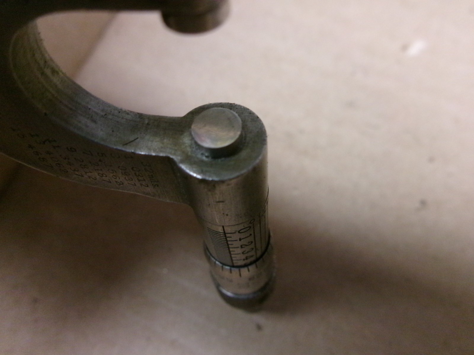 Vintage L. S. Starrett USA 0 – 1/2″ Micrometer No 218