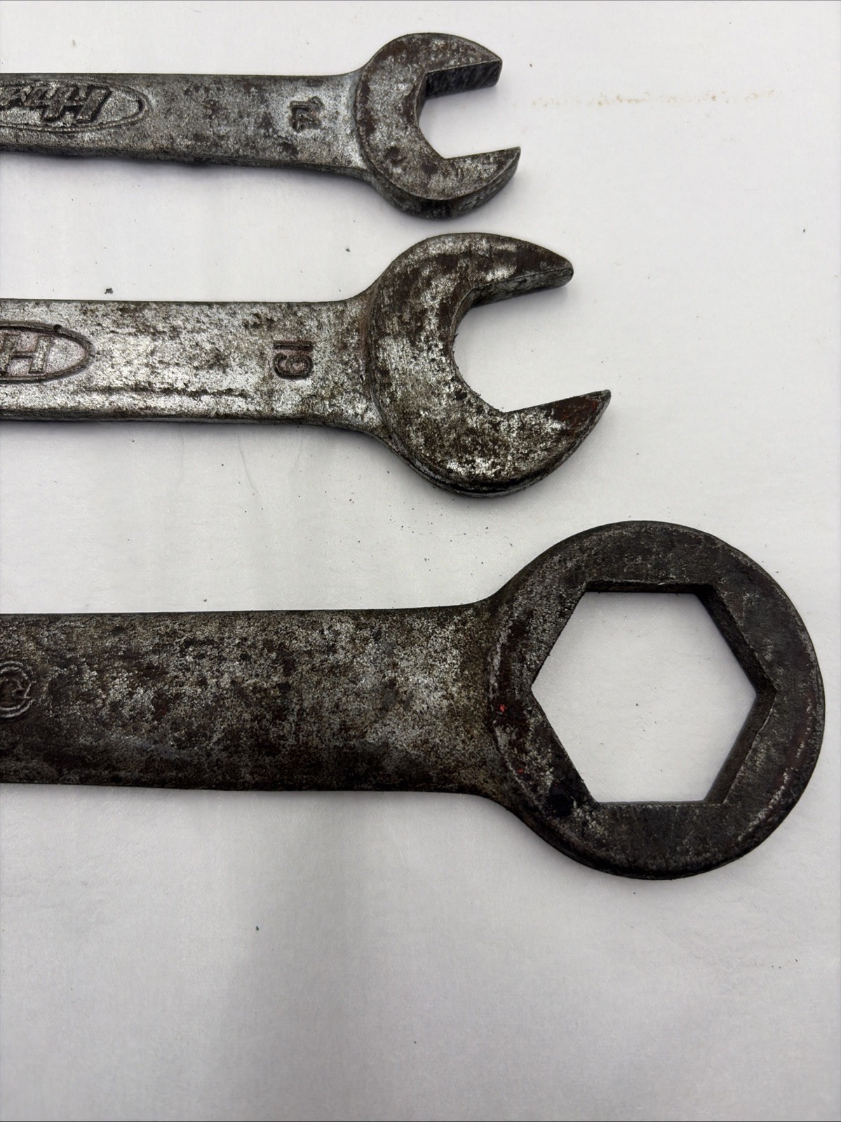 Vintage Honda Motors HM Double Open End Wrenches 10/14 & 17/19 Plus AI Hexagonal