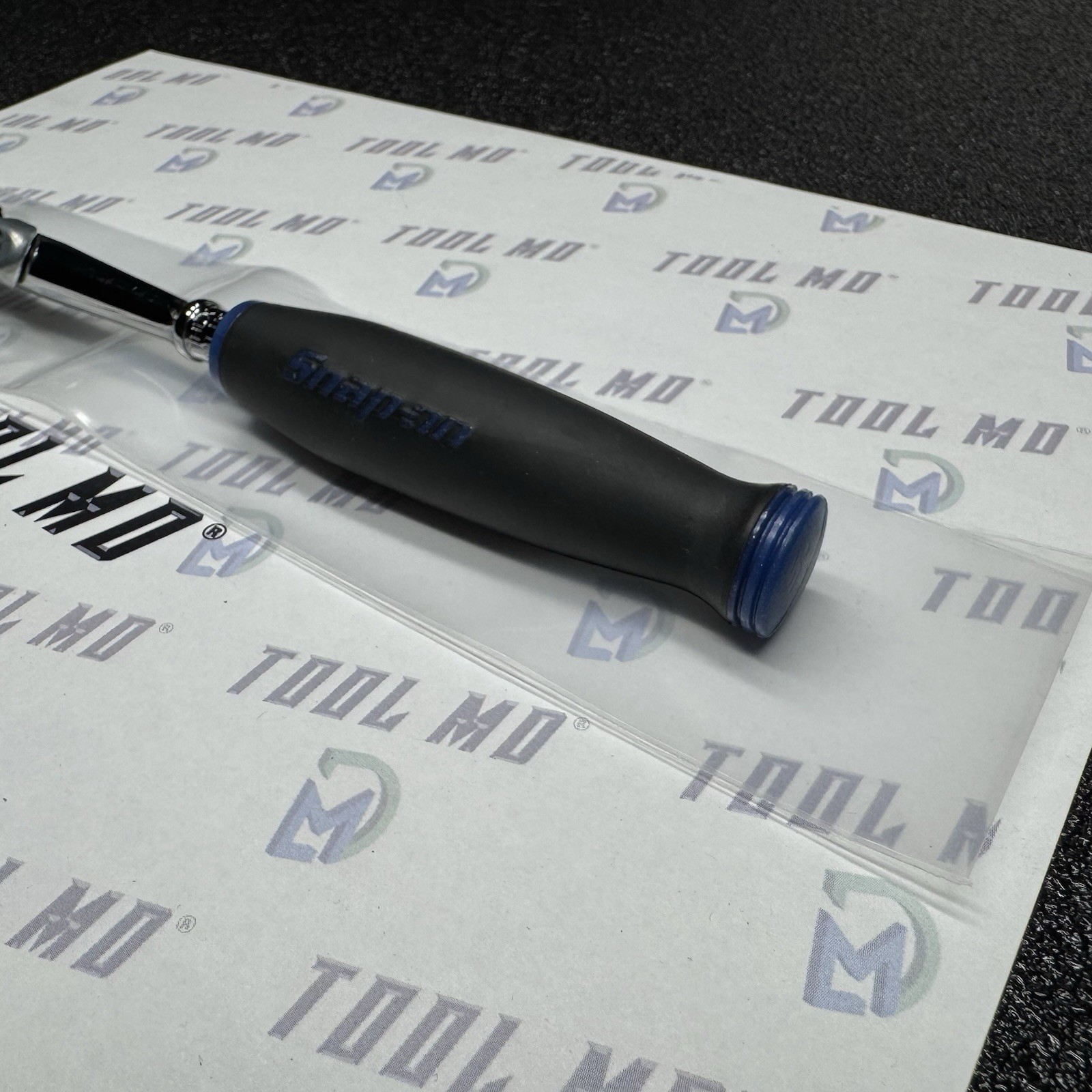 Snap-on Tools NEW METALLIC BLUE 1/4″ Drive Long LOCKING Flex Head Ratchet THLX72