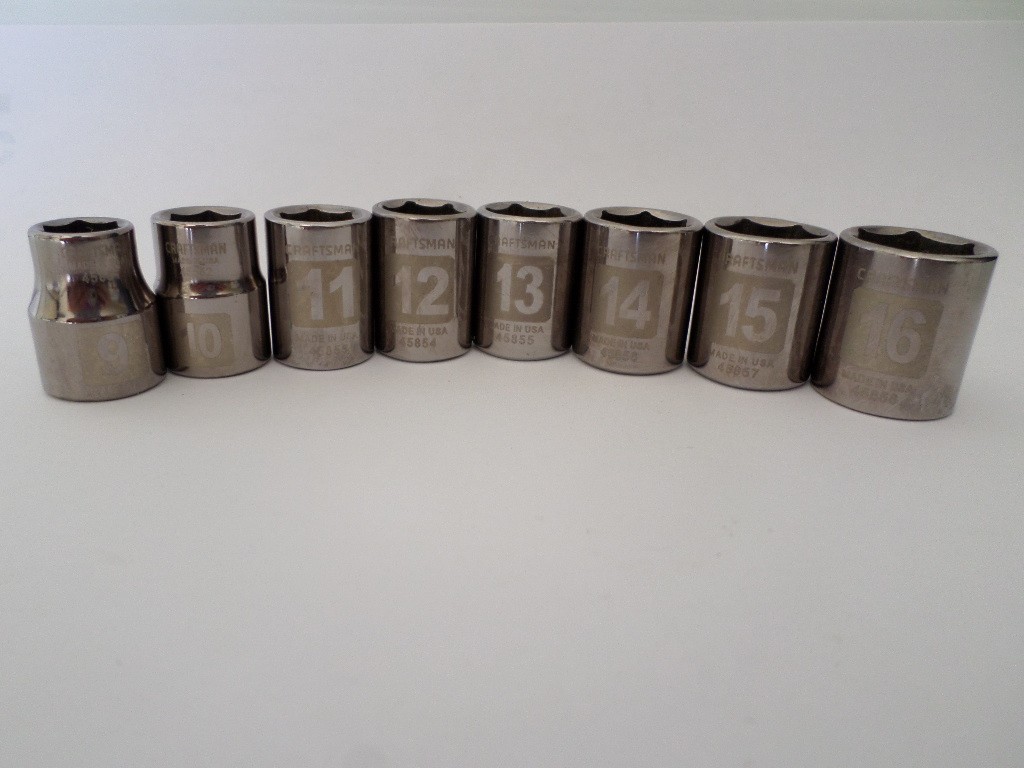 Craftsman USA METRIC 6 Point 3/8 Drive Easy Read Various Sizes