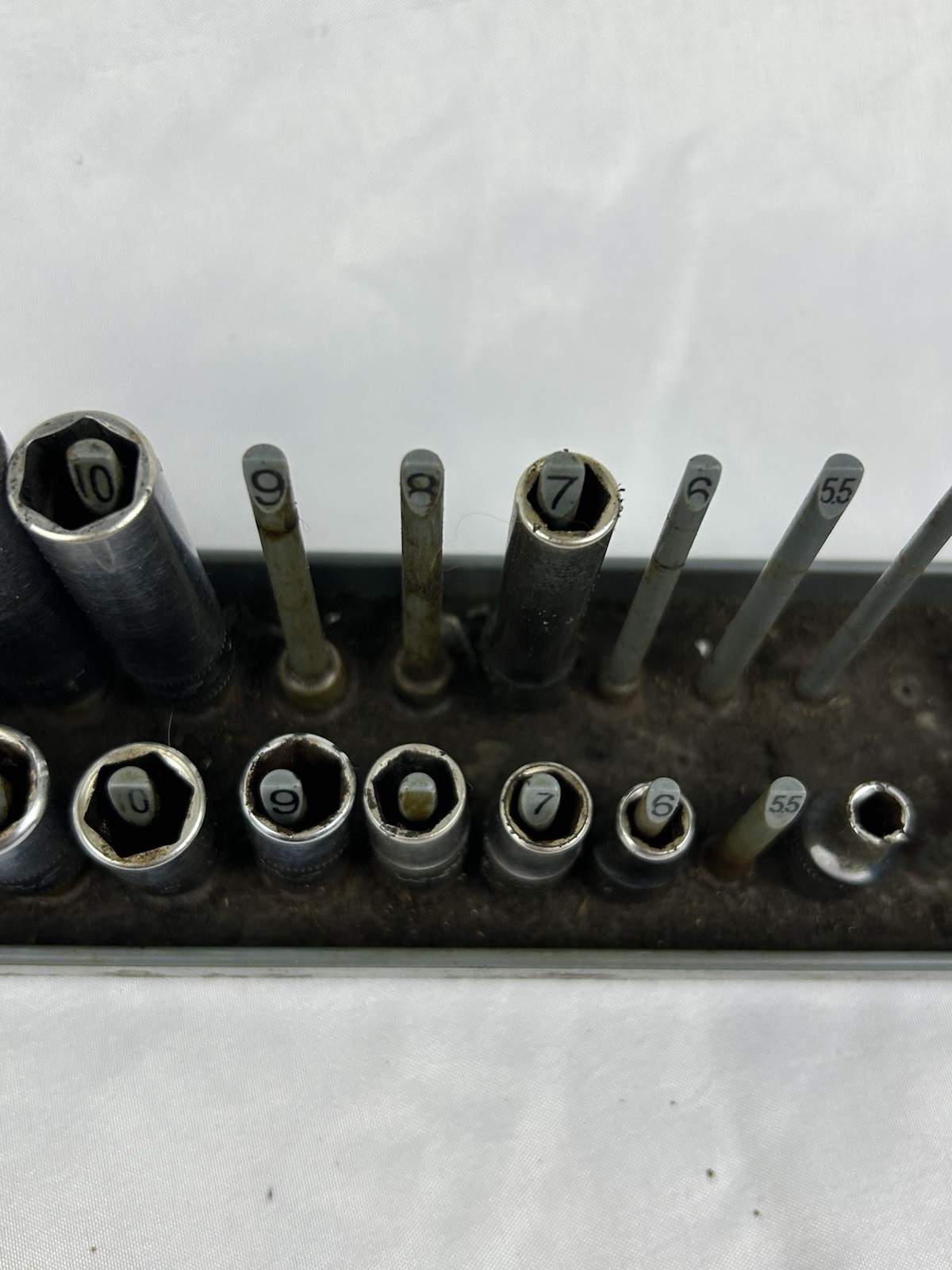 Snap-on 15pc 1/4″dr 6-point METRIC Shallow Deep Socket Set 112TMMY 112STMMY