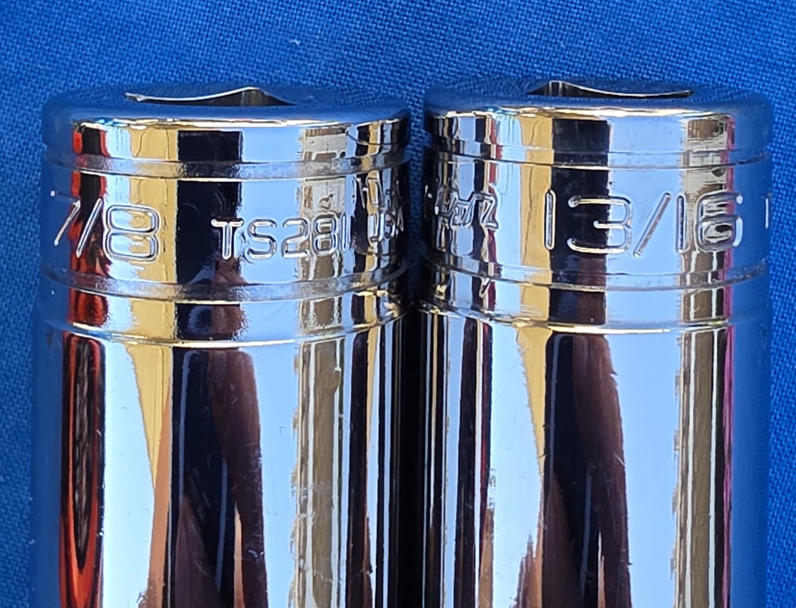 Snapon TS281 & TS261 SAE Flank Drive 13/16″ & 7/8″Deep Socket 1/2″ Drive 6 Pt.