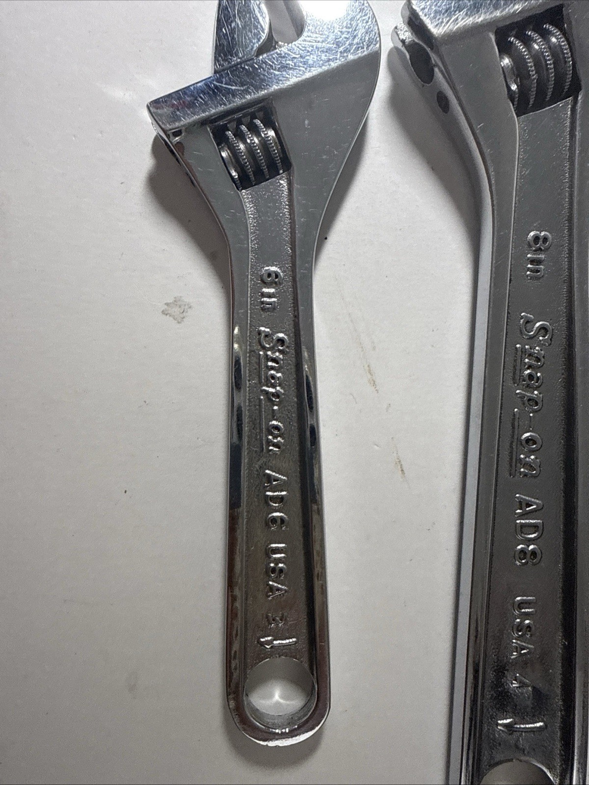 Snap-on Tools Old School USA MADE 4 Pc Adjustable Wrench Set 6″, 8″, 10″, 12″