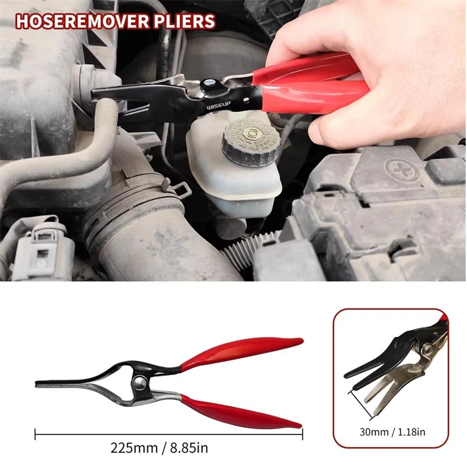 6Pc Electrical Disconnect Pliers Kit Set with Hose Clamp Pliers for Wire Harness