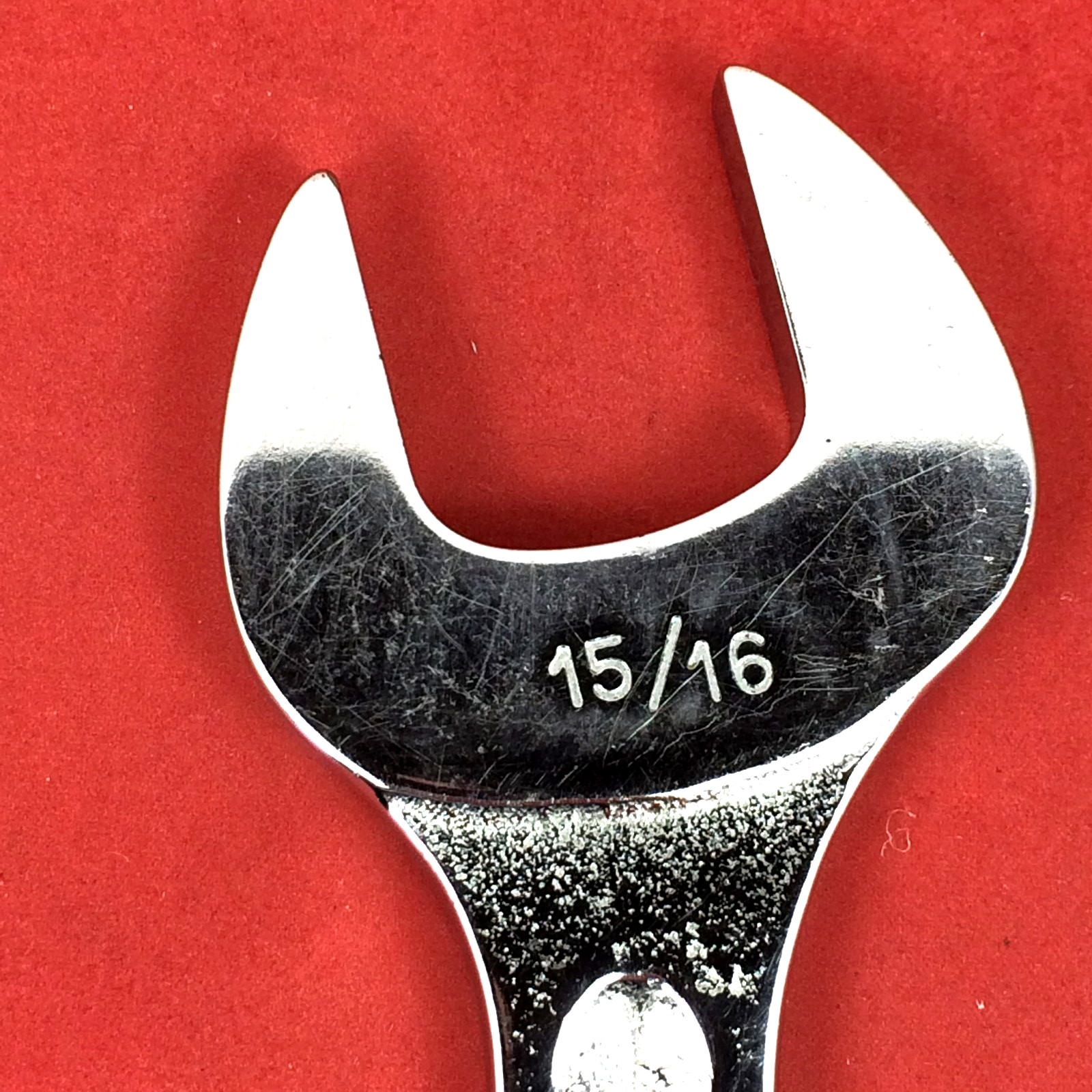 Snap-on 7/8″ x 15/16″ VS2830 SAE Chrome Open-end Wrench Underline Engraved