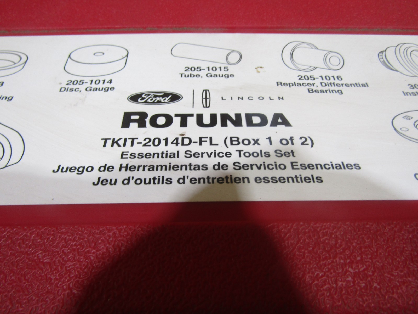 TKIT-2014D-FL Ford Rotunda essential service kit *COMPLETE* box 1 of 2 #203