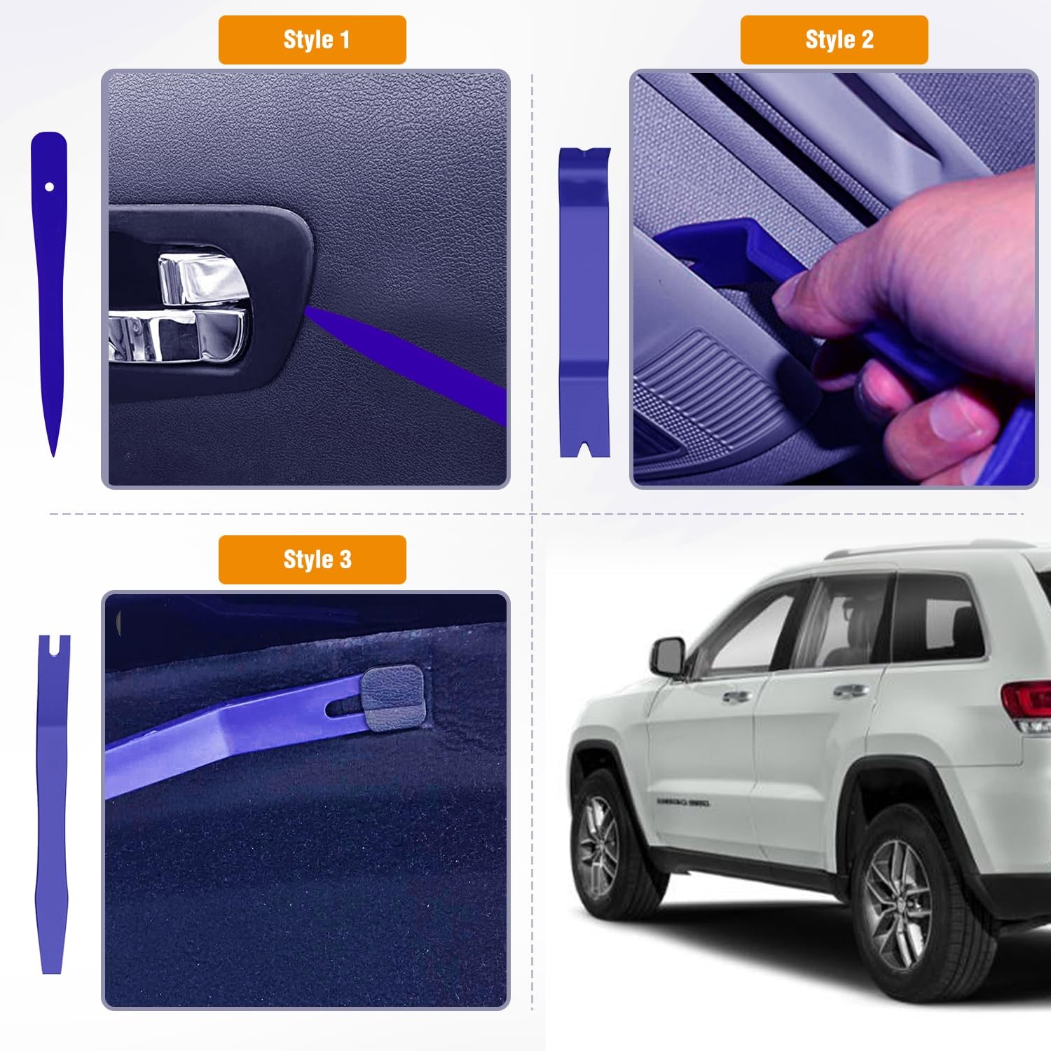 6PCS Auto Trim Removal Tool Kit for Car Audio Dash Window Fasteners