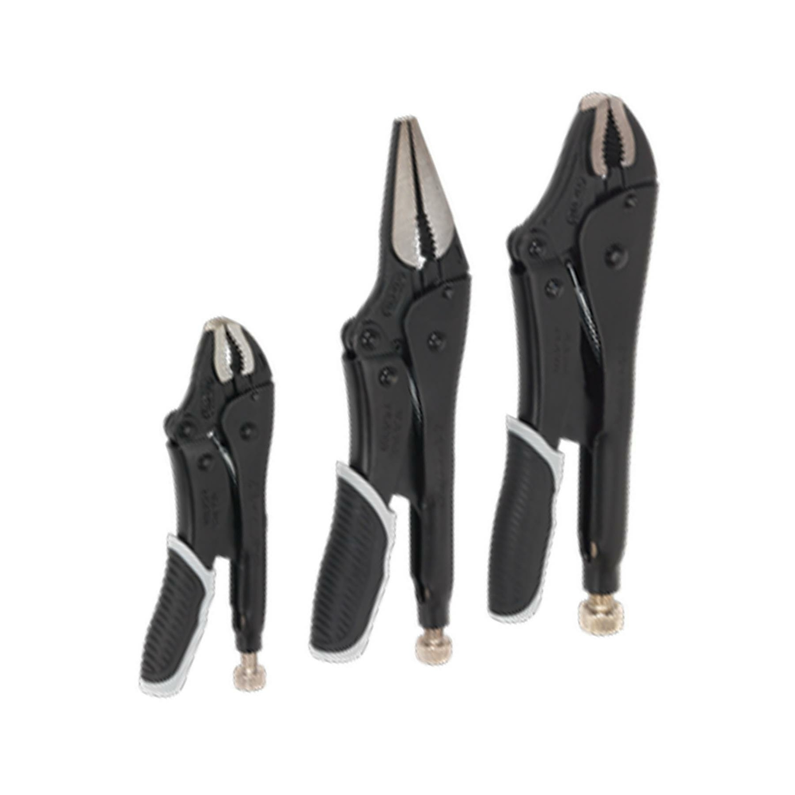 Sealey AK6863B Premier Black Locking Pliers Set of 3 PC Traditional Style