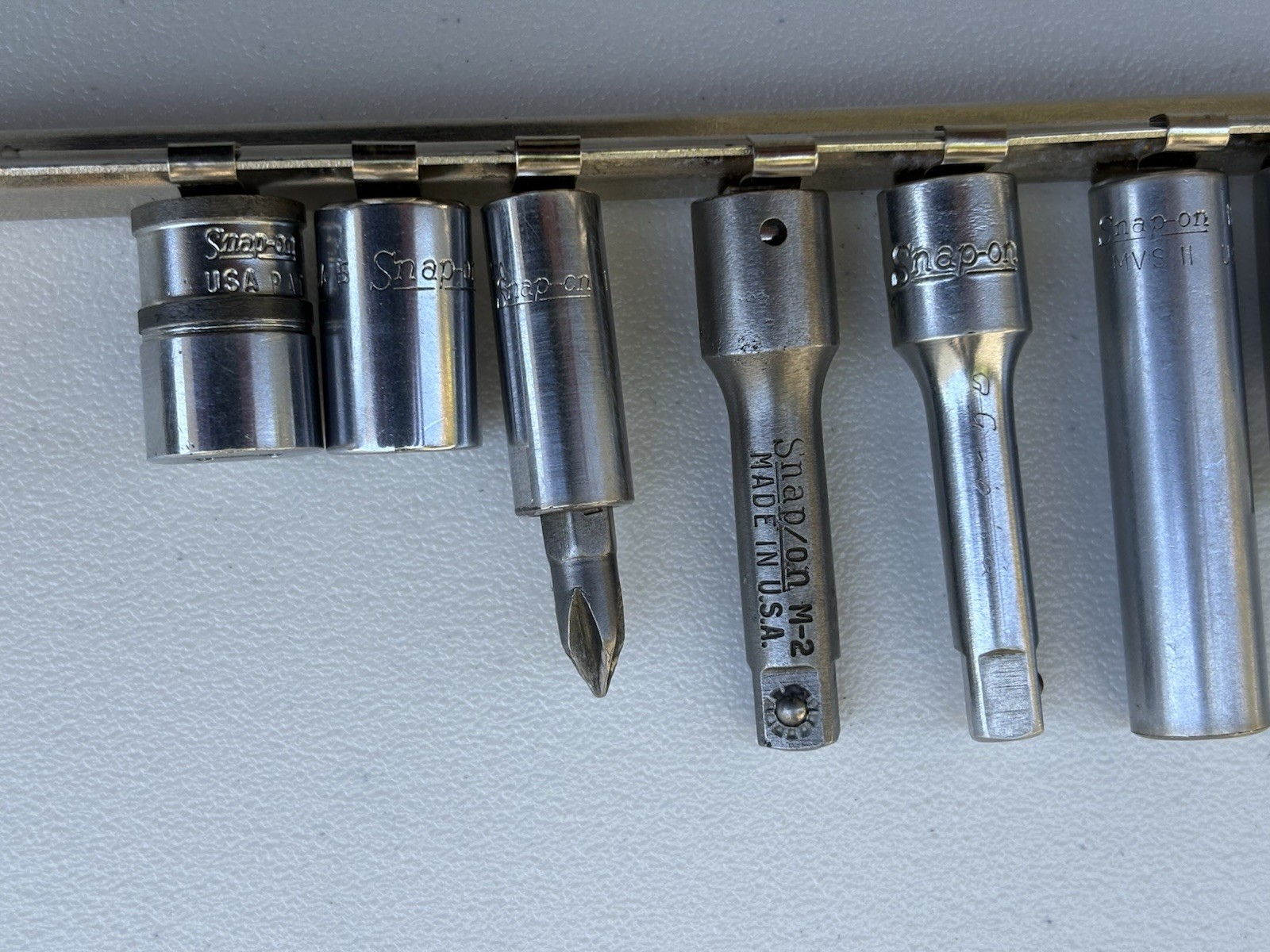 Snap-on 8 Piece 1/4” & 3/8” Drive -Sockets, Extensions & Adapters- USA Made