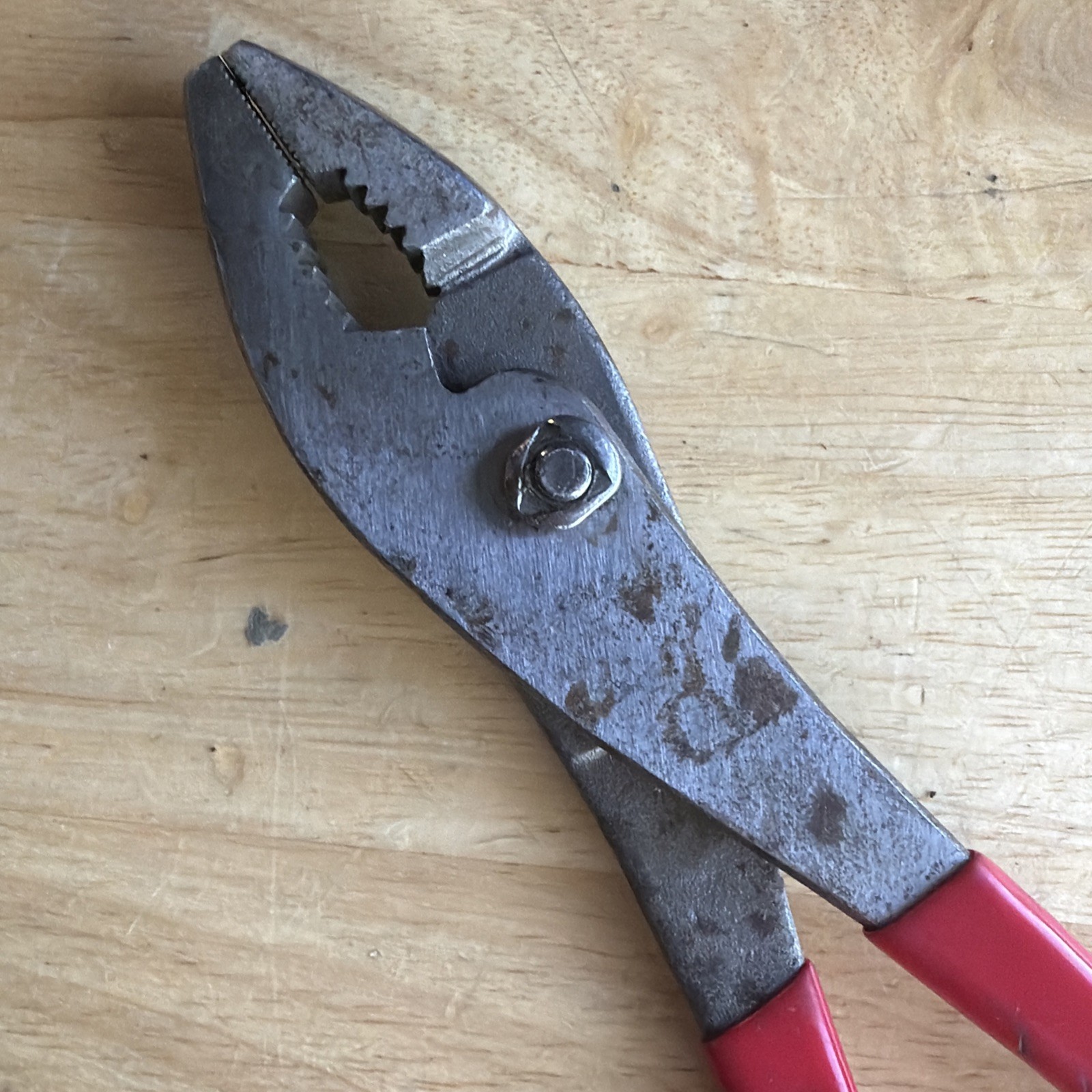 Mac Tools 10″ Adjustable Slip Joint Pliers Red Handle P301950 READ!