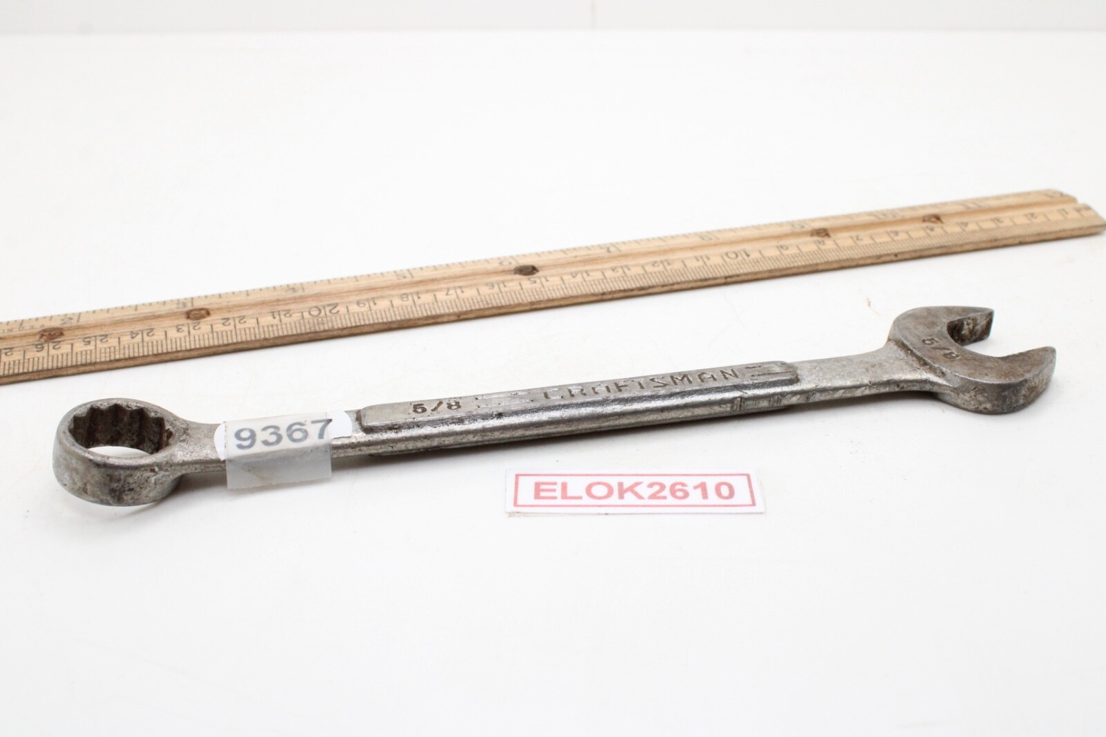 Craftsman =V= Series 5/8″ 12 Point SAE Combination Wrench 7.75″ Long USA