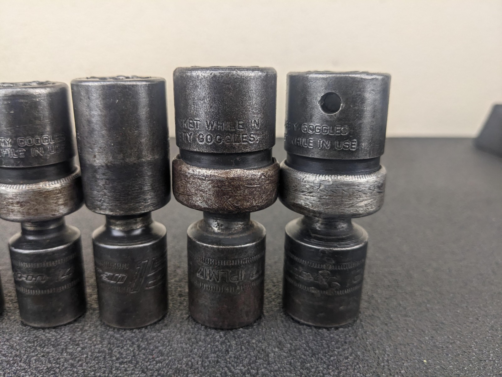 #bl432 Snap On Tools IPLM 1/2” Impact Swivel Socket Set 12,13,14,15,17,18mm