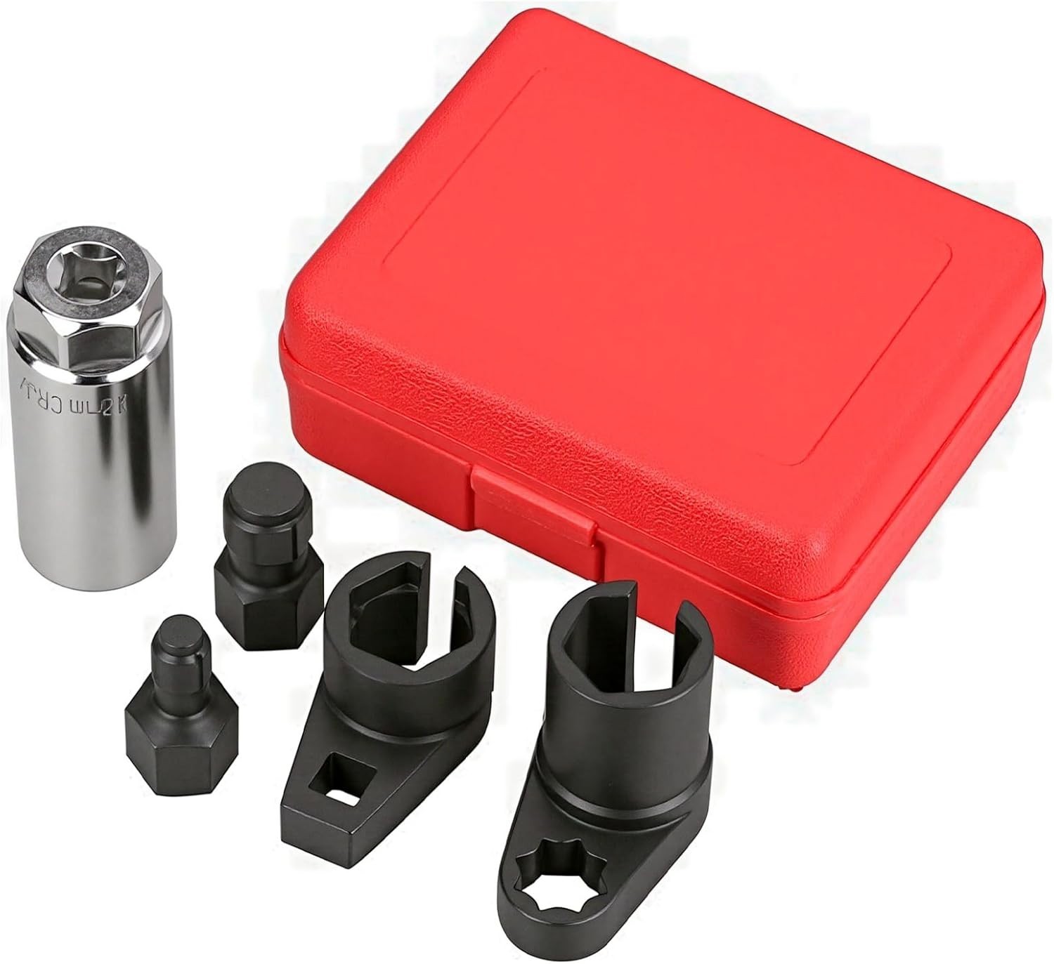 Chrome Vanadium O2 Sensor Tool Set – 5-Piece Compact Wrench and Thread Chasers