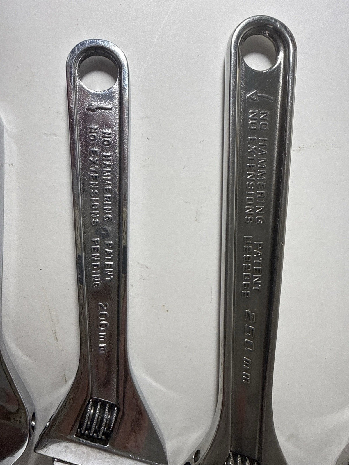 Snap-on Tools Old School USA MADE 4 Pc Adjustable Wrench Set 6″, 8″, 10″, 12″
