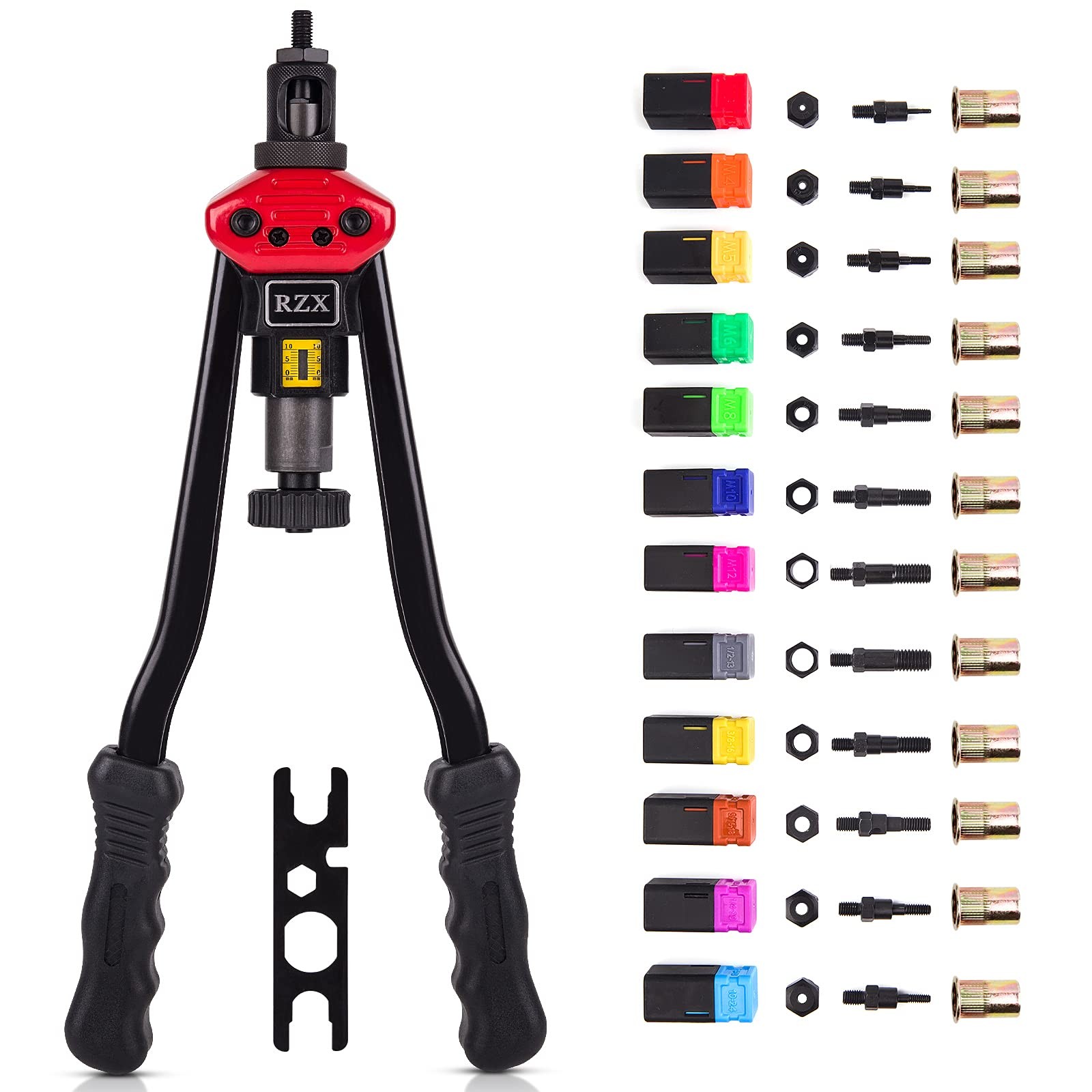 RZX 16″ RIVET NUT TOOL Hand Blind Riveter,RIVNUT Riveting Tools With Carton