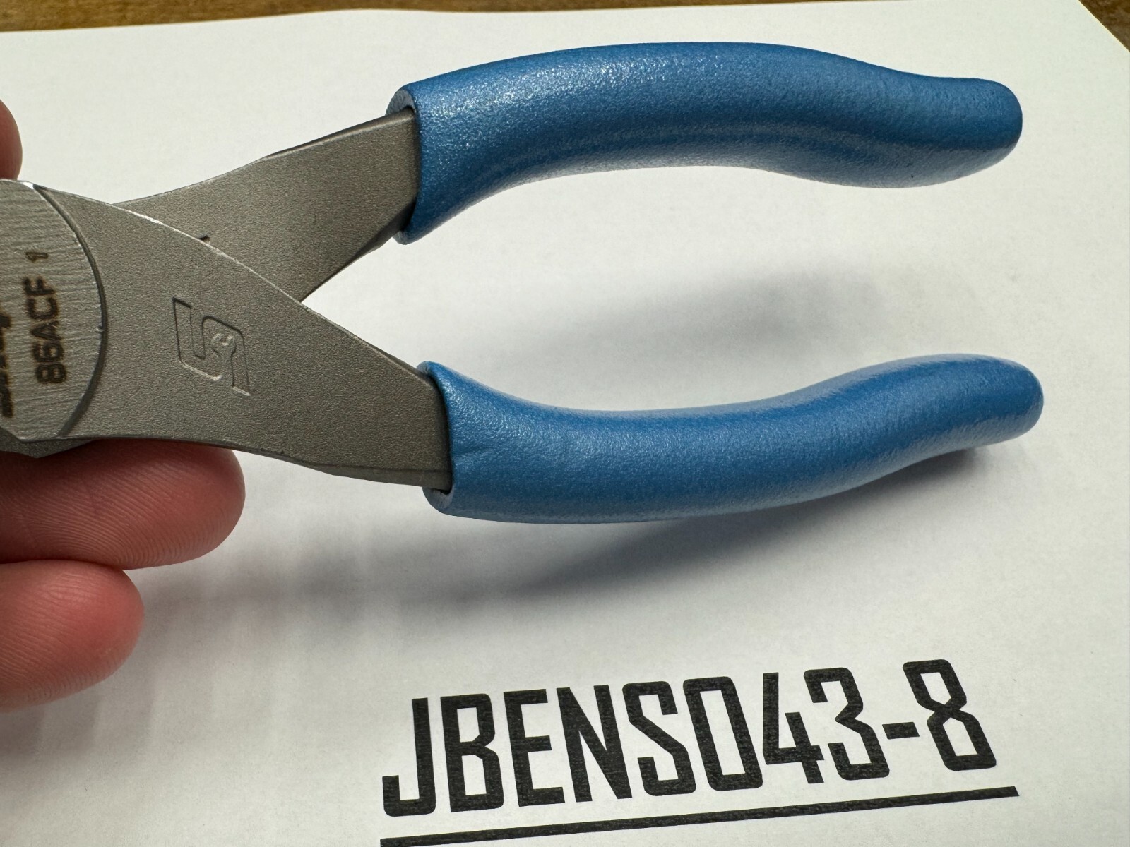 Snap-on Tools USA NEW PEARL BLUE Soft Grip 6″ Diagonal Cutter Pliers 86ACFPB