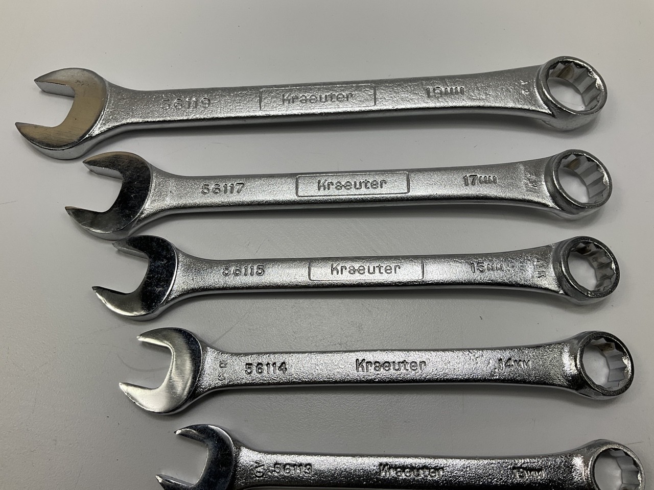 VINTAGE NOS – Kraeuter 56611 11 Piece Metric Combination Wrench Set – USA
