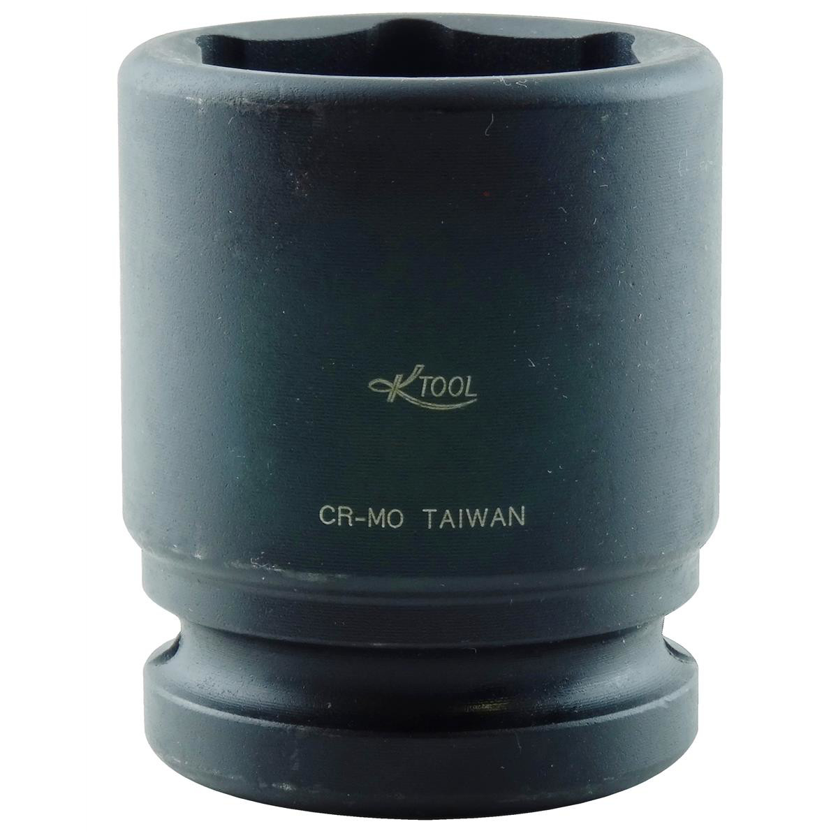 K-Tool 34140 1-1/4 x 3/4″ Drive 6pt Frac SAE Short Chrome Impact Socket