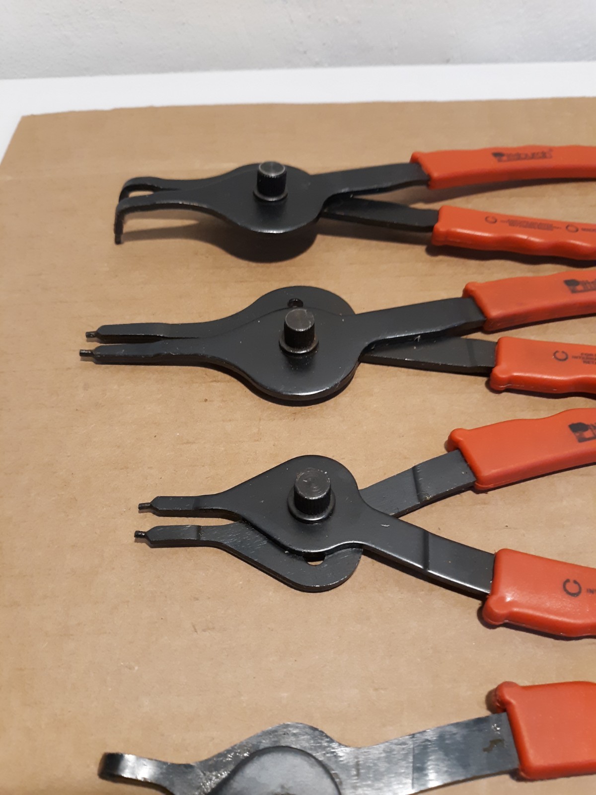 Pittsburgh Snap Ring Plier set of 6 Internal / External Straight / Curved