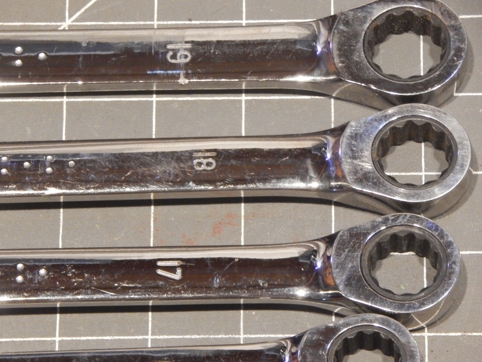 Mac Expert 12Pc Metric XL Extra Long Double Box Ratcheting Wrench Set 8MM 19MM