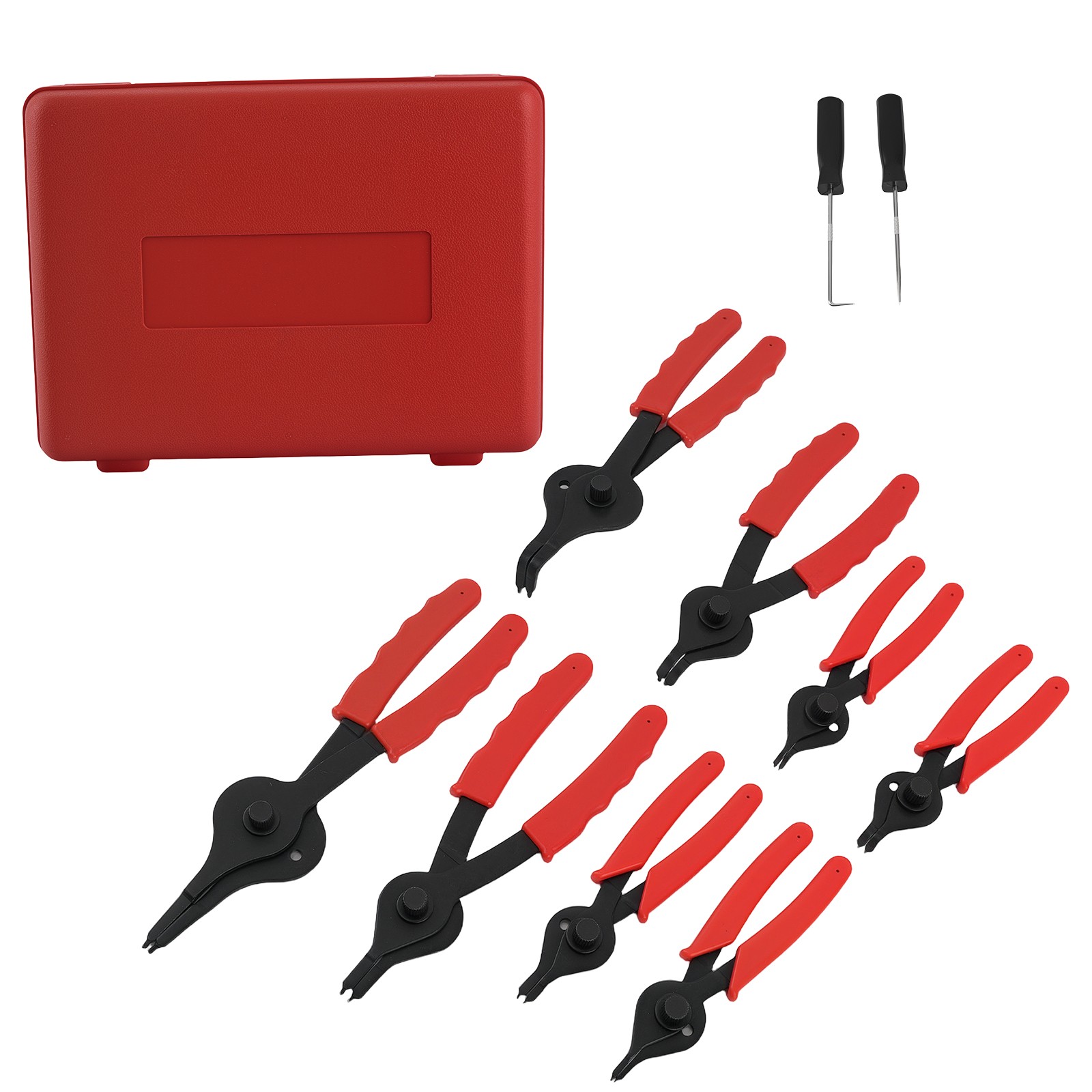 10pc Snap Ring Pliers Set For Tractor Farm Equipment Retaining Ring Removal Tool