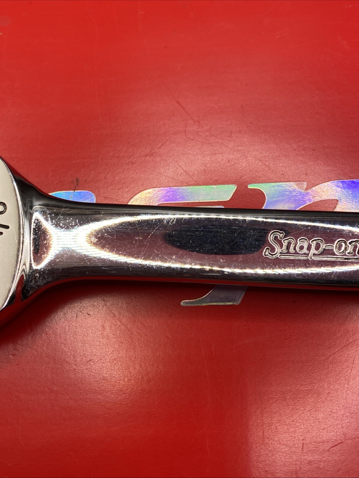 Snap On Tools OEX280 7/8″ 12PT SAE Short Chrome Combination Wrench Clean