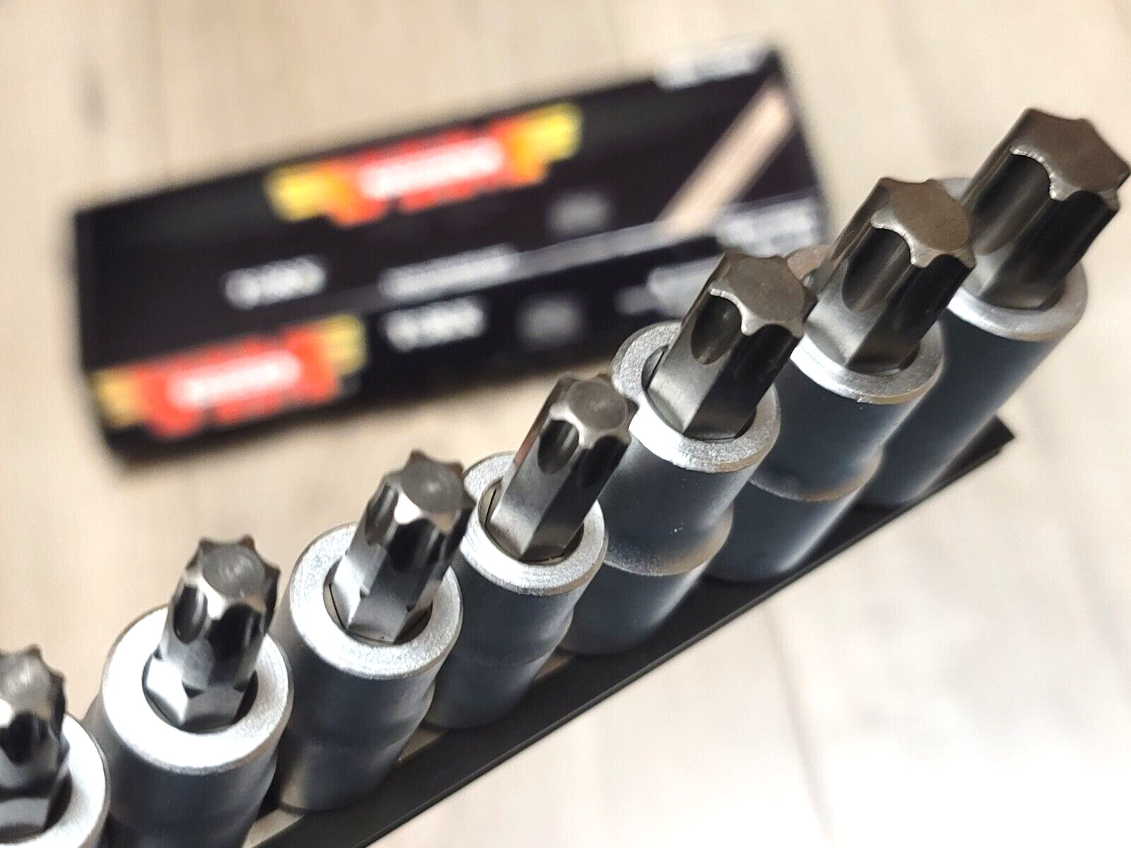 VIM 13pc Torx S2 Bit Socket Set T10 to T70 w/ Magnetic Rail #TMS-TORX
