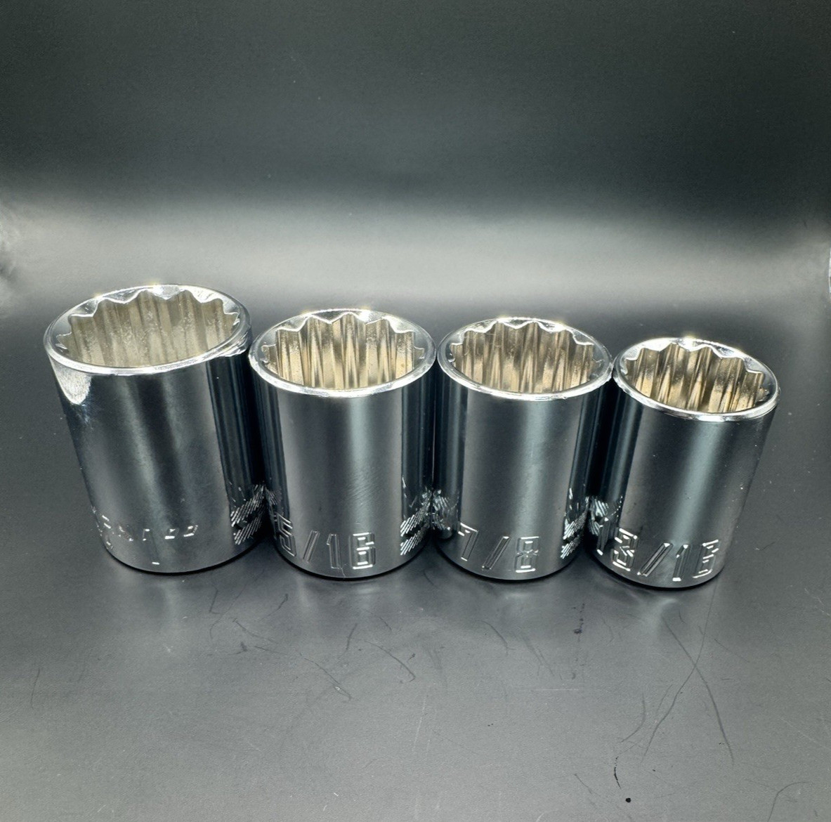 Craftsman 4 piece SAE 1/2″ Drive Shallow 12 Point Socket Set