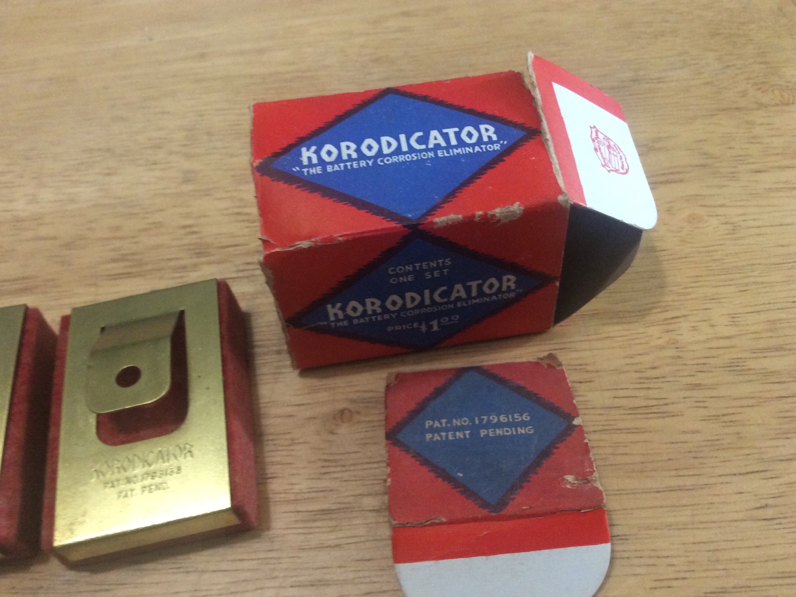 Vintage Rare Korodicator Auto Battery Terminal Post Corrosion Resistant Pads