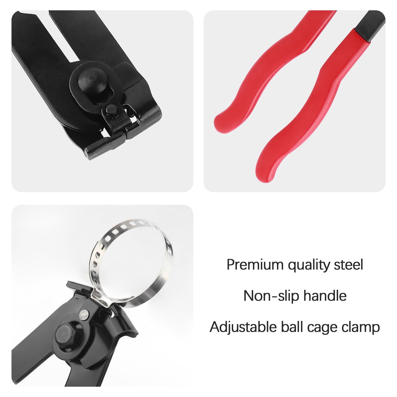 CV Boot Clamp Pliers Kit,10PCS 9.25×1.5×0.83 inch, Pliers/1pcs