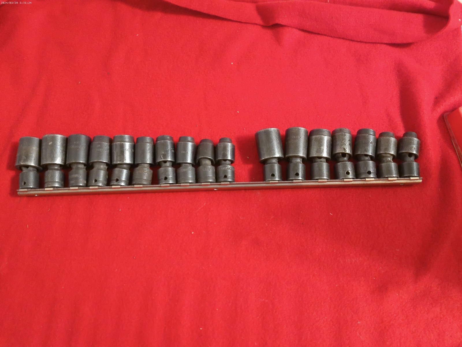 Cornwell 3/8 Metric & sae Impact Swivel Socket Set 17 Piece USA Made