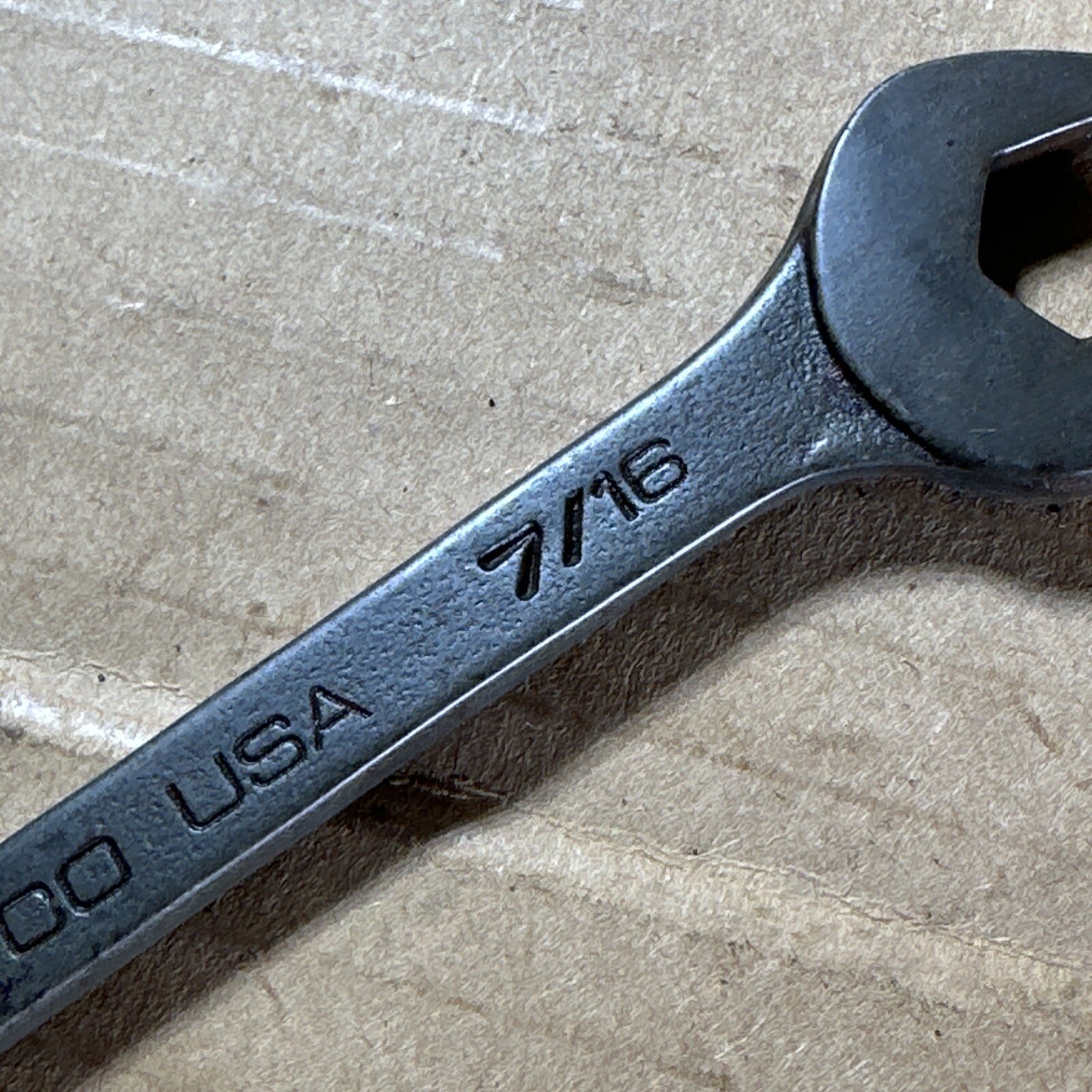 MATCO USA WCHB 142, SAE 7/16” Combination Wrench 12 Pt. Industrial Black Finish