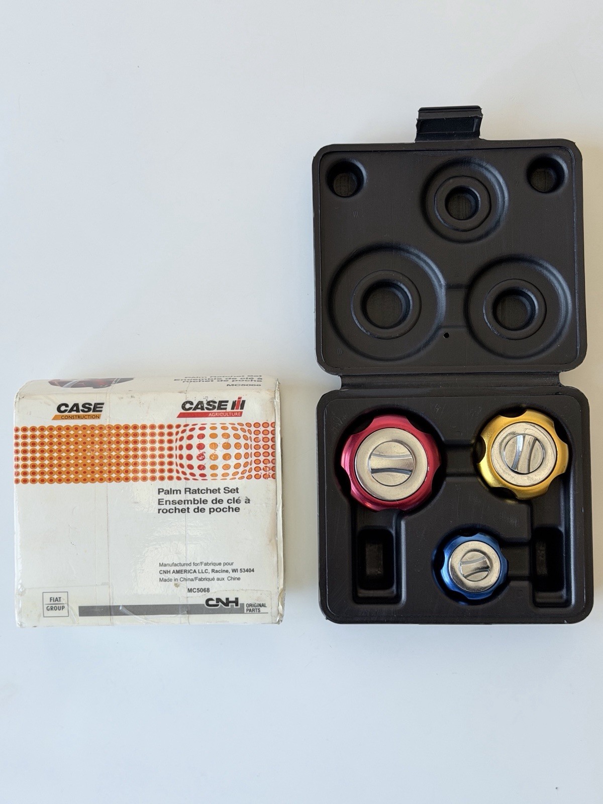 CASE Construction Palm Ratchet Set 1/4″ 3/8″ 1/2″ Drive W/Case MC5068