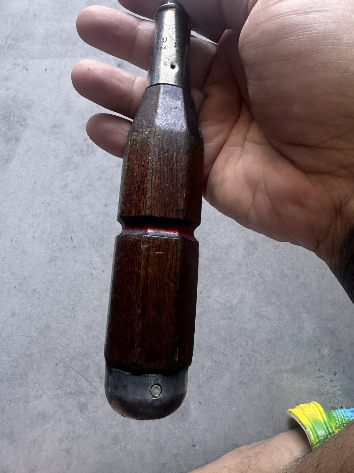 Vintage Proto Flathead 9743 Straight Screwdriver 16″ Long with Wood Handle