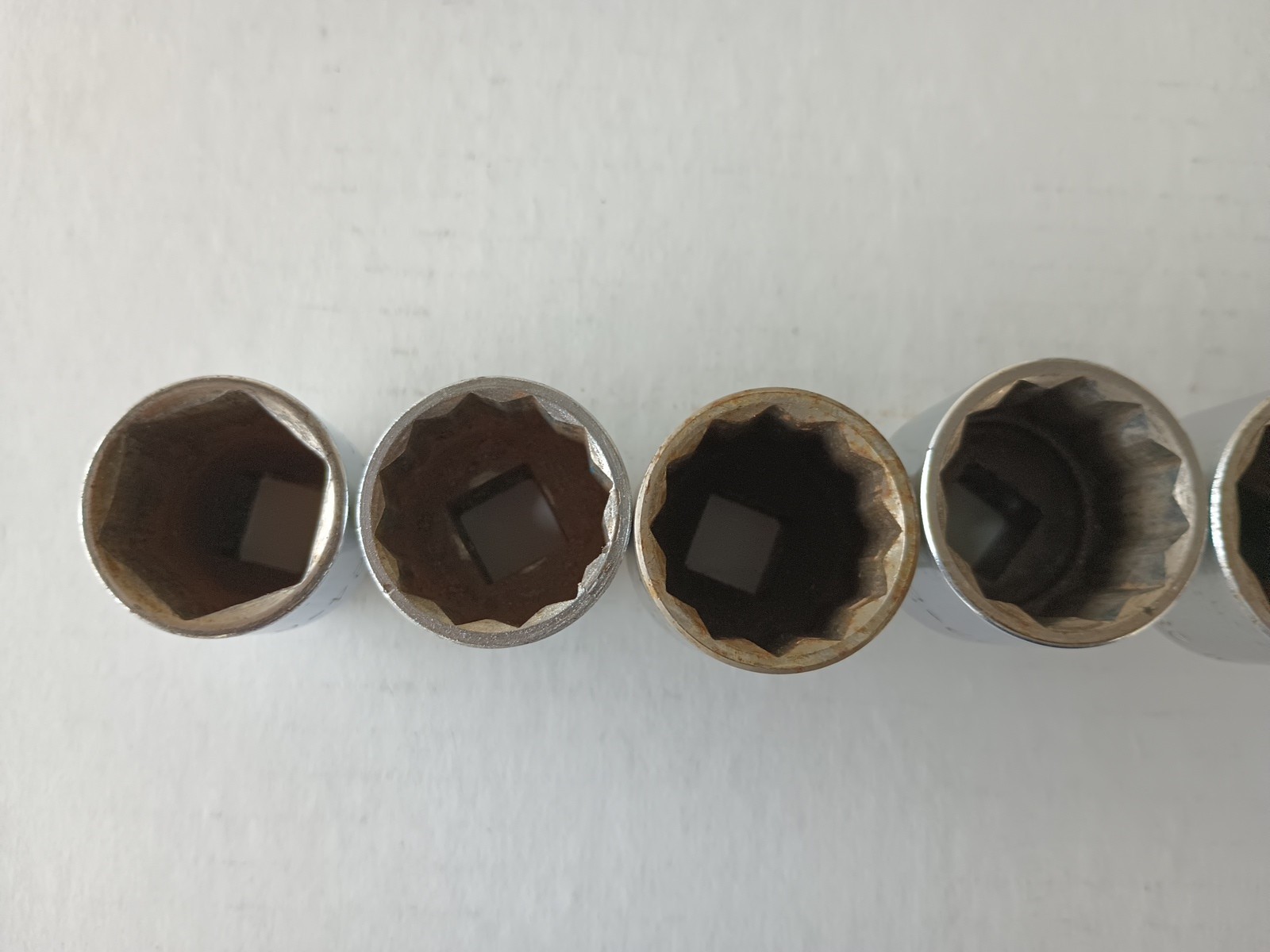 8 Mac Tools 1/2″ Drive Large Metric Shallow Sockets 25mm – 32mm + 24MM Bonus