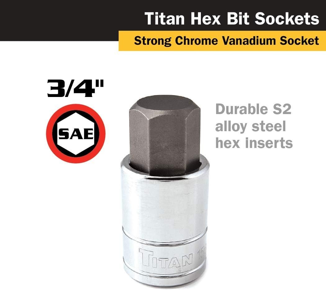 15666 1/2-Inch Drive x 3/4-Inch Hex Bit Socket