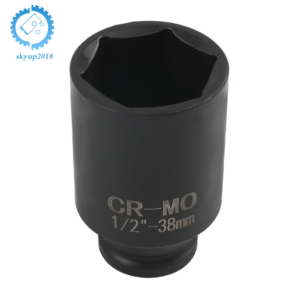 9Pcs 29mm-38mm Drive Metric Axle Hub Nut Socket Deep Impact Socket Tool Kit