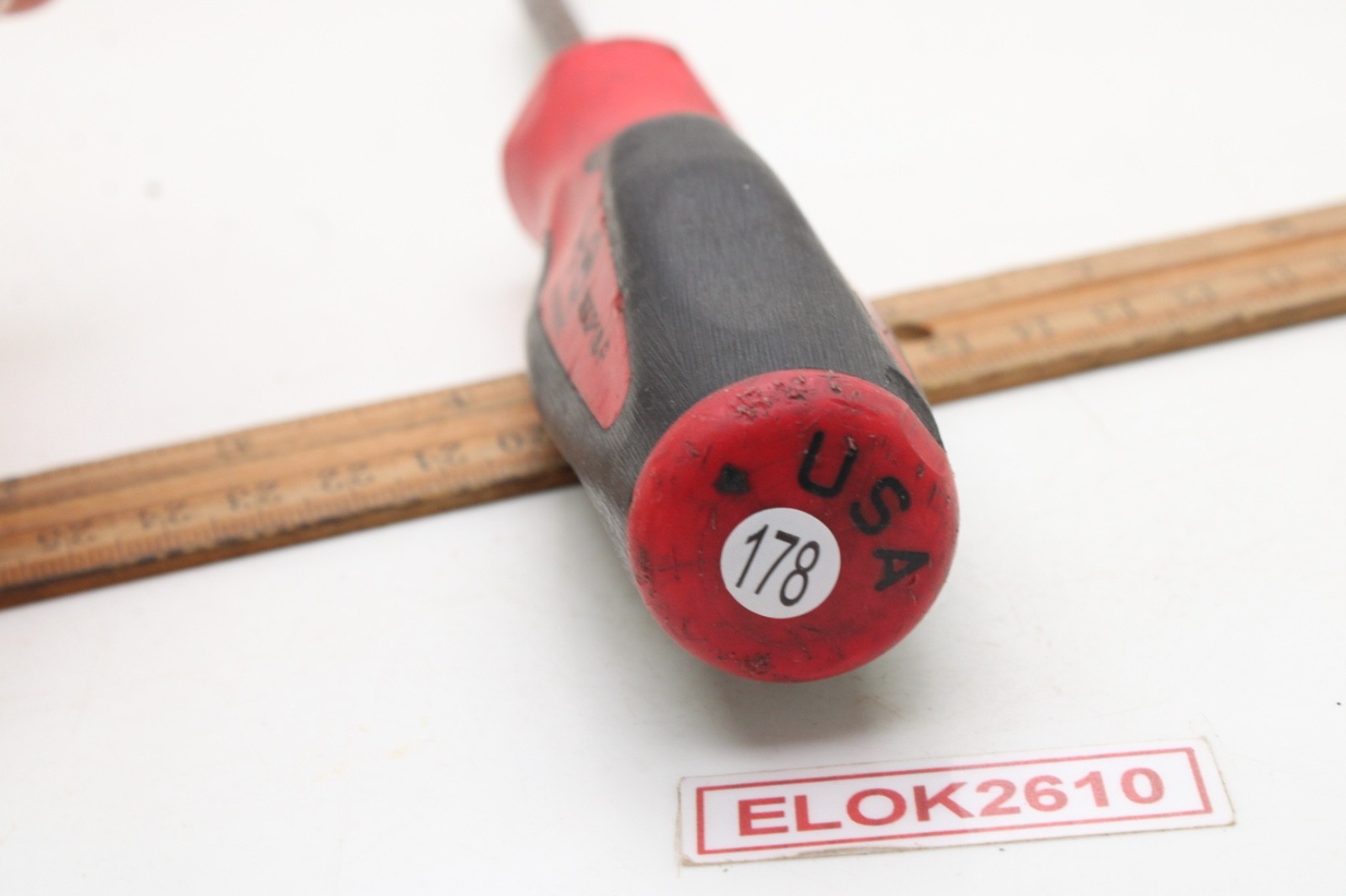 Snap-on SGCP1B 10″ Soft Red/Black Grip Cotter Pin Puller USA