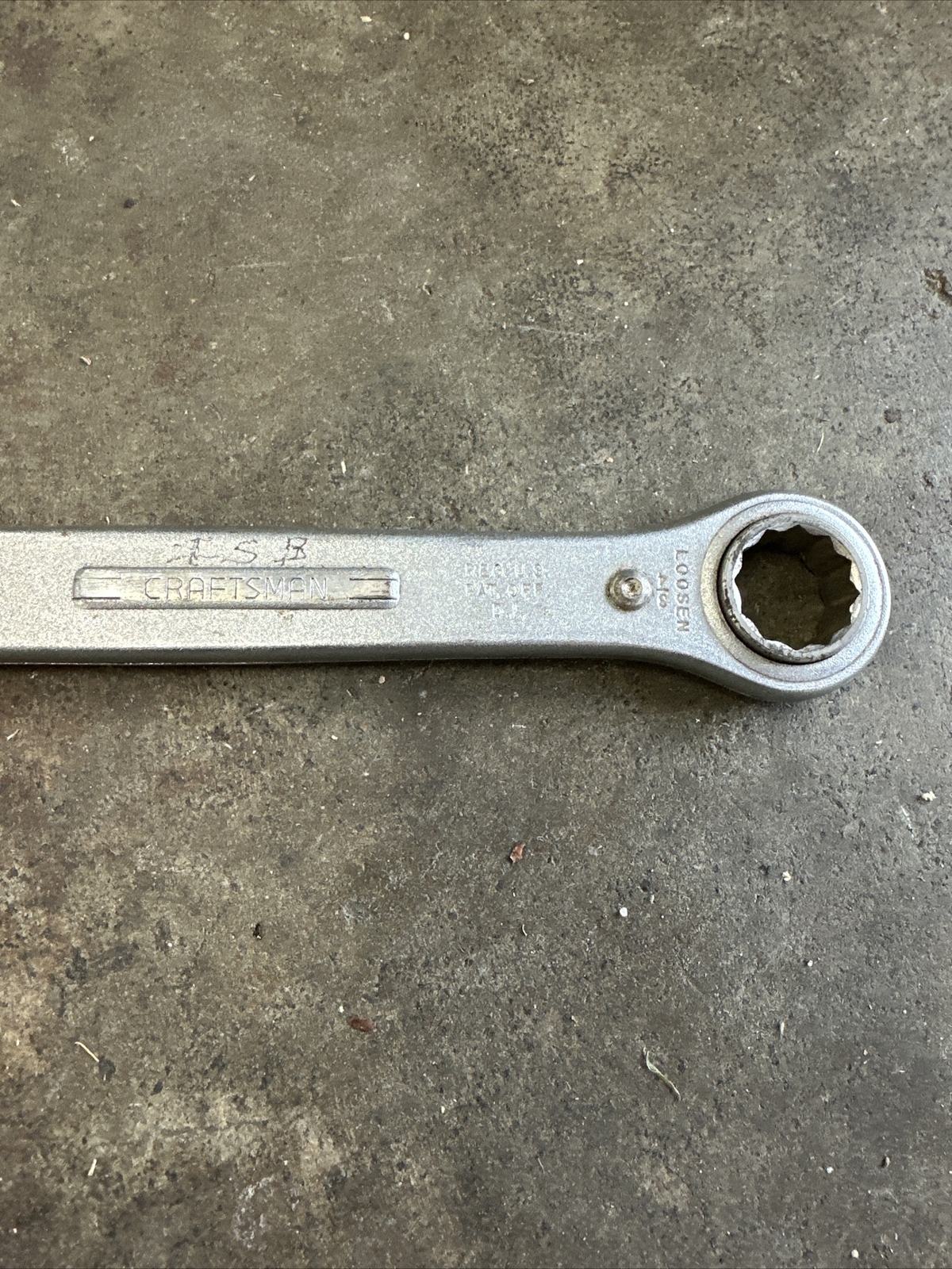 Craftsman 5/8″ x 3/4″ Box End Ratcheting Wrench Made in USA Vintage