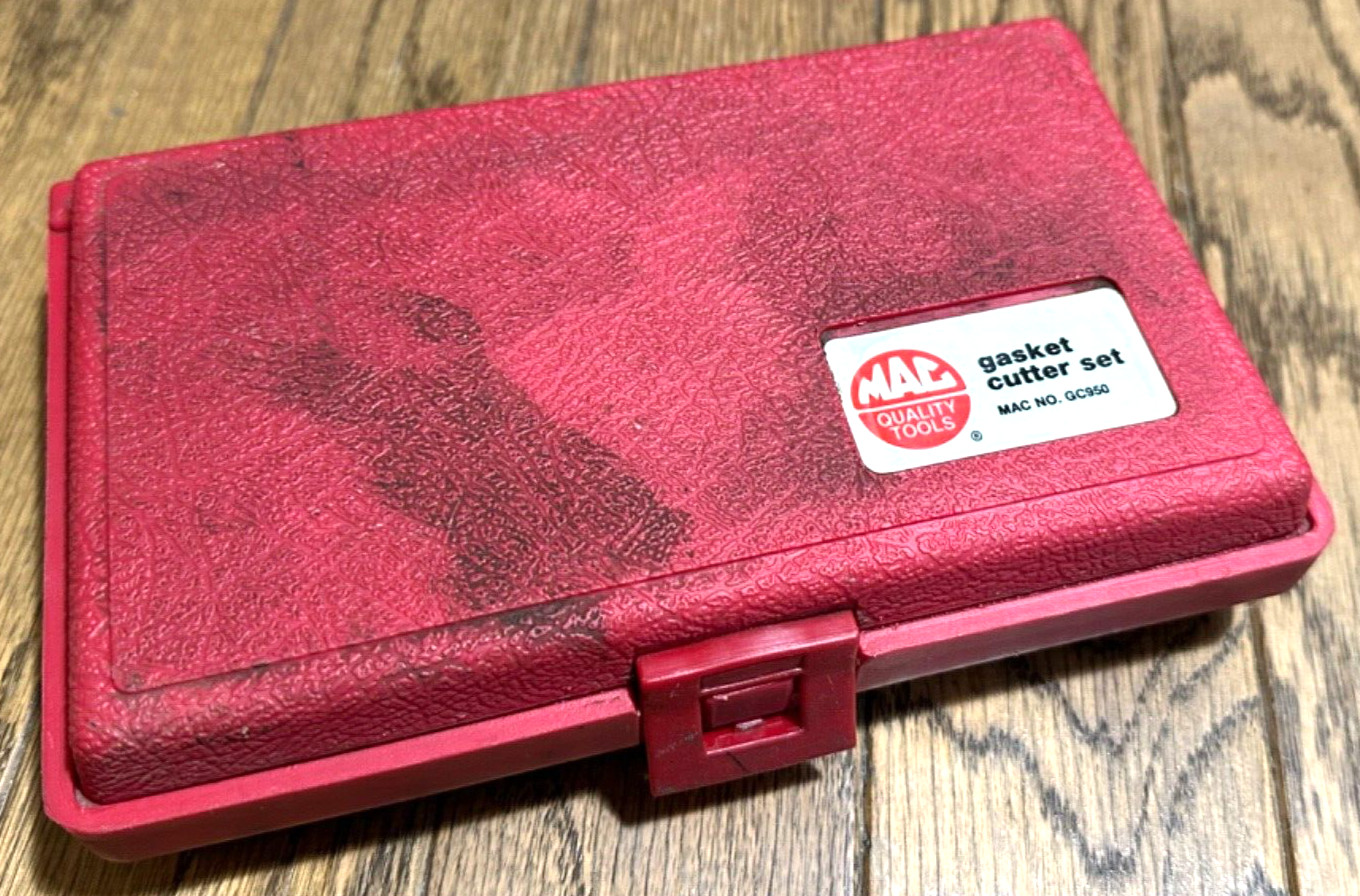 🇺🇸 MAC Tools Gasket Making Cutter Hole Punch Set 1/4 – 1″ SAE Red Case lot