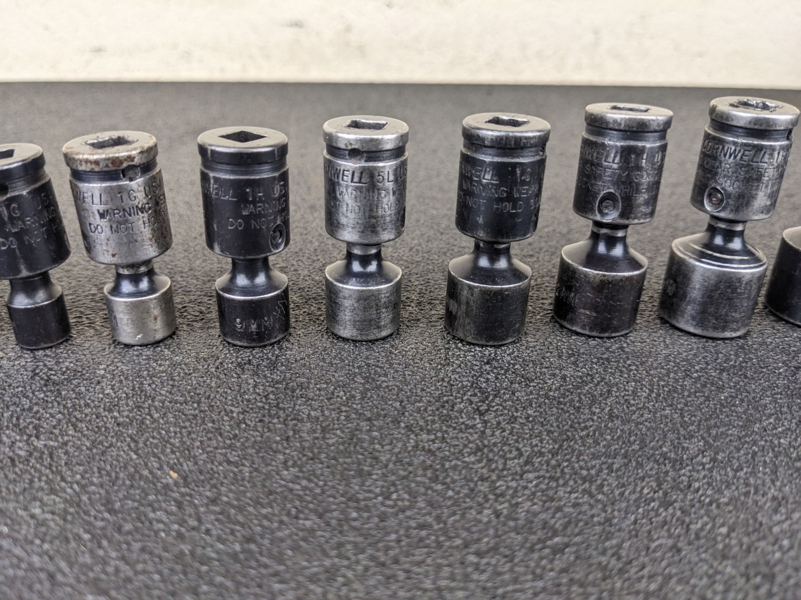 #bn810 Cornwell TSMUP0212SP 11pc 1/4″ Metric Universal Socket Set 5-15mm 6 Point