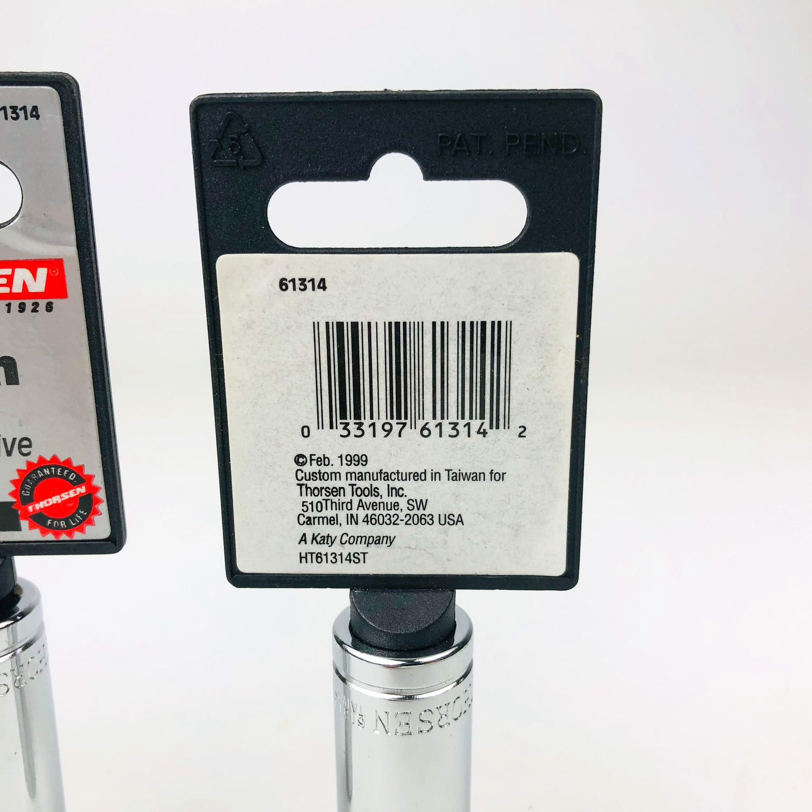 14mm Deep Socket 3/8 Drive 6 Point Metric Chrome Vanadium Thorsen 61314 3 Pack