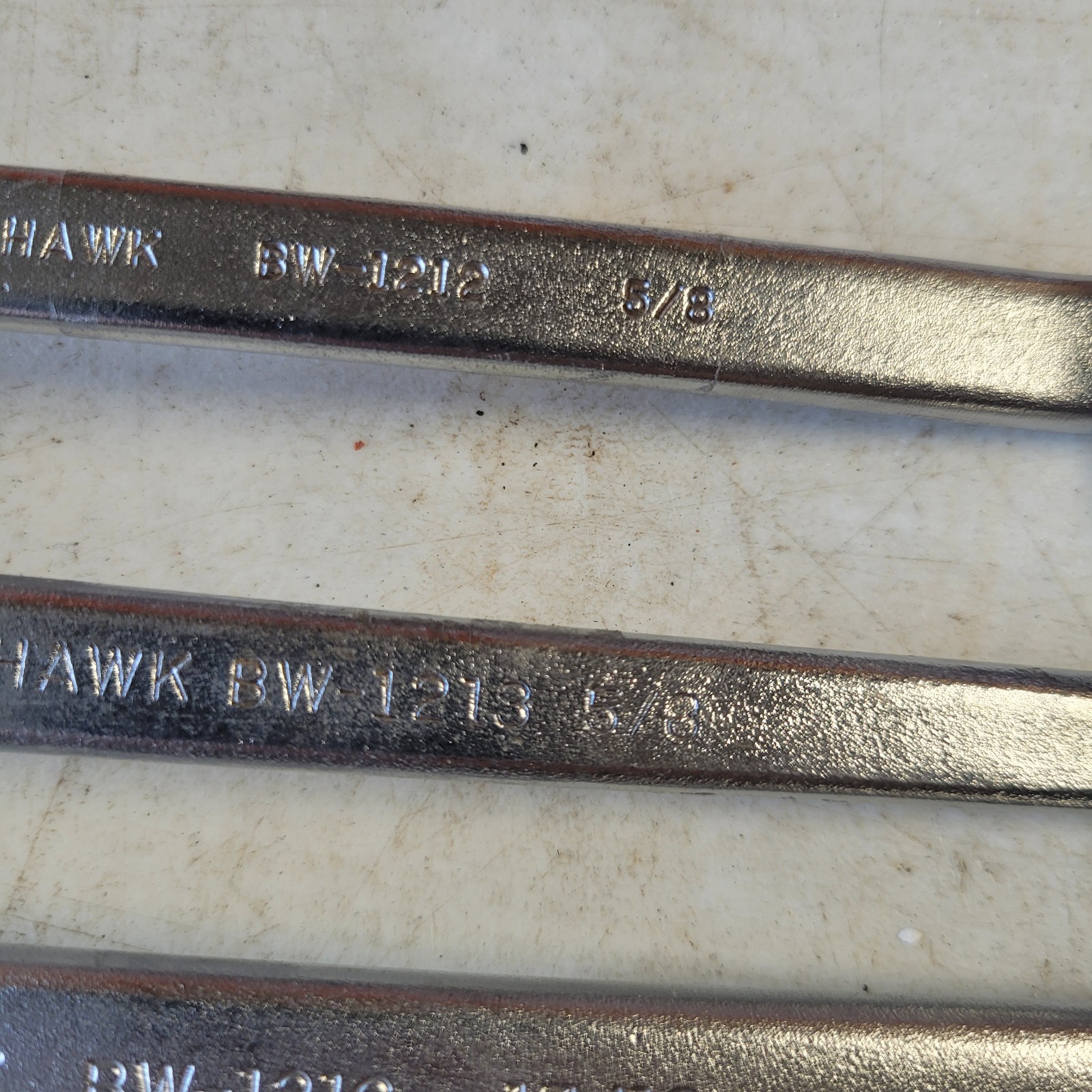 Blackhawk Double Box Wrench Set 4 Pc SAE USA BW-1212 1213 1216 1218 11/16″ to 1″