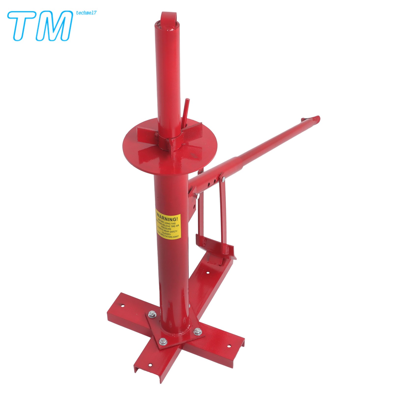 Portable Hand Bead Breaker Mounting Tool 8″ to 16″ Tires Manual Tire Changer Red