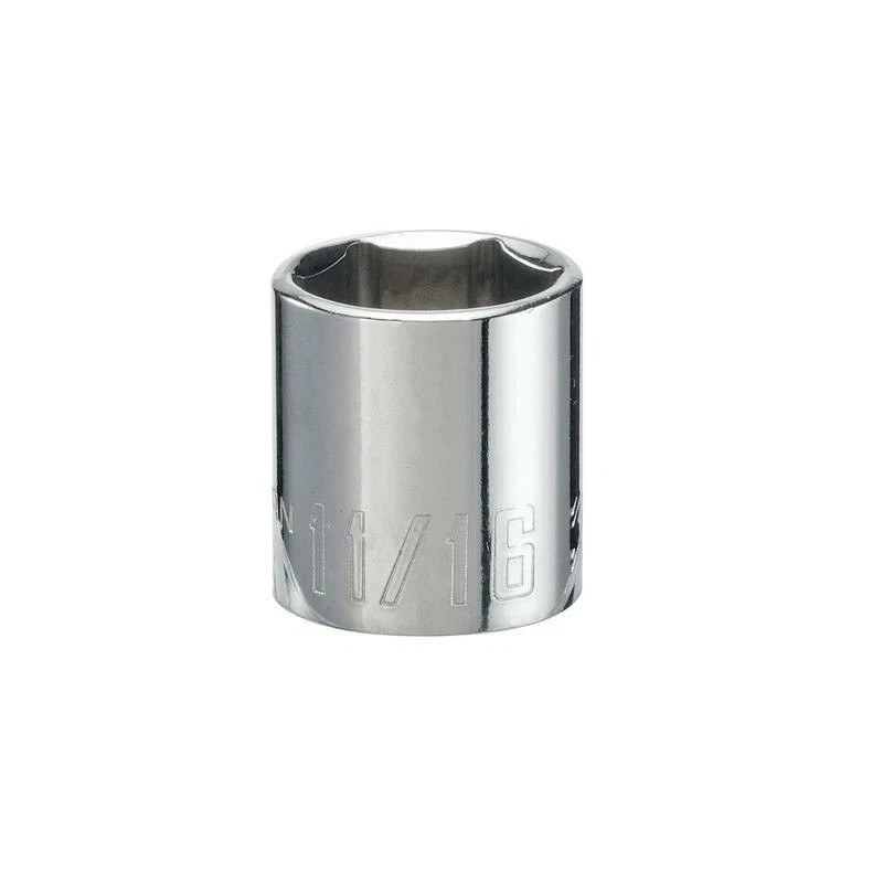 Craftsman 11/16 in. X 3/8 in. drive SAE 6 Point Standard Shallow Socket