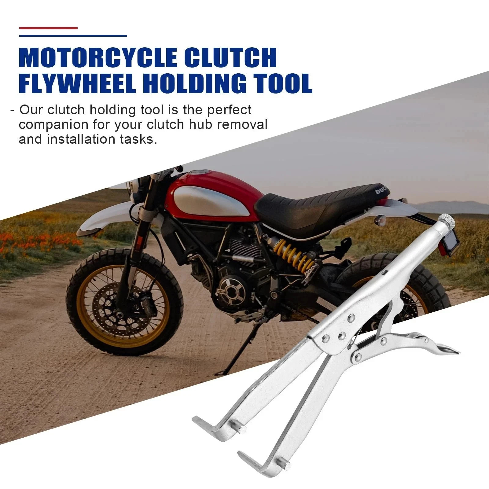 NYXOVA Motorcycle Clutch Flywheel Holding Tool, Clutch Hub Basket Gear Holder…