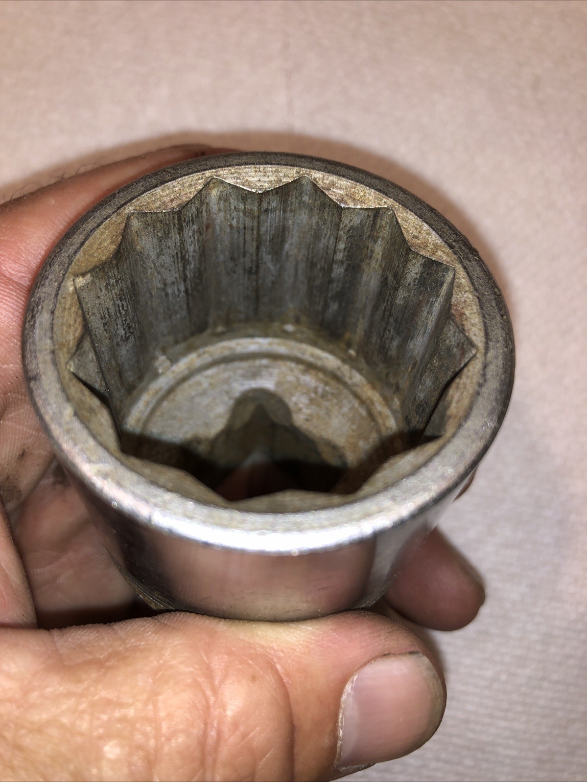 VTG Snap-On LDH-462 3/4” Drive 12 Point 1-7/16” Shallow SAE Chrome Socket SNAPON