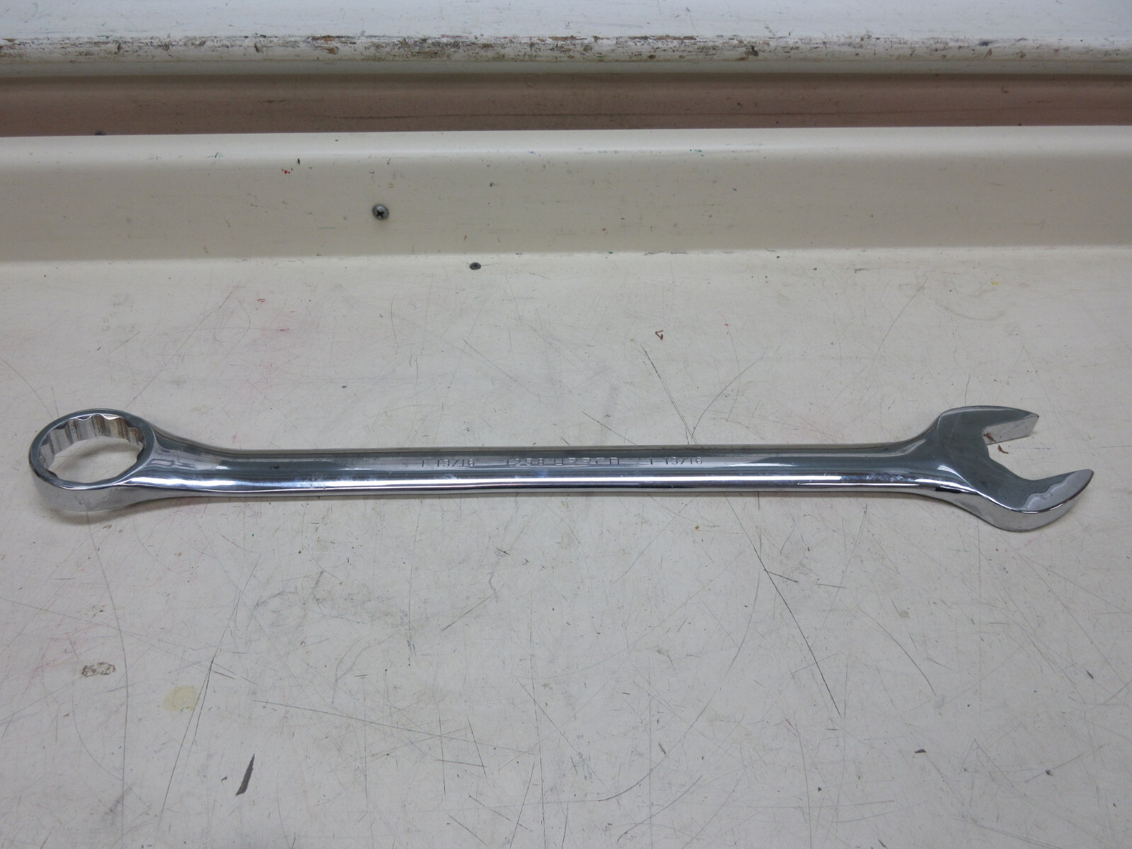 Urrea 1258 1-13/16″ 12 Point Chrome Combination Wrench Used Free Shipping