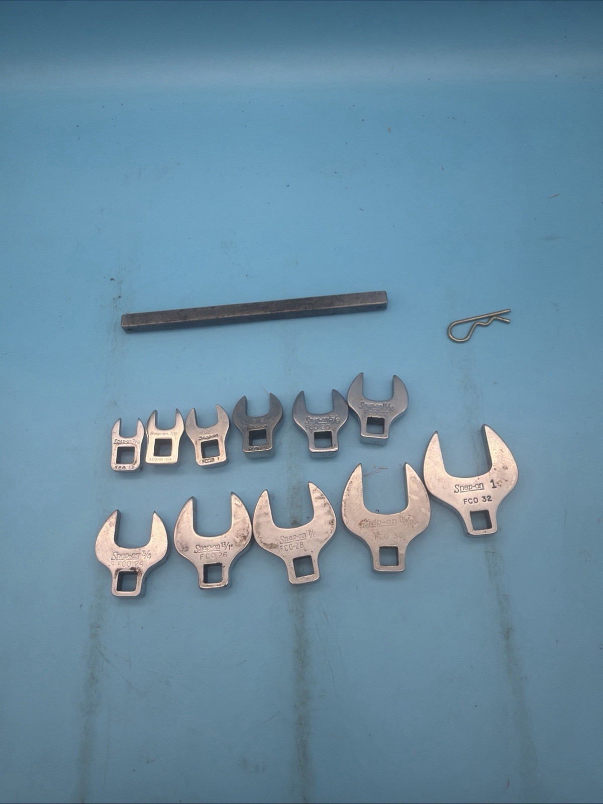 Snap-on FCO12-FCO32 SAE Crowfoot Wrench Set 10pc 3/8″ Drive USA 3/8″-1″